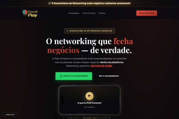 LP da Play Conecta
